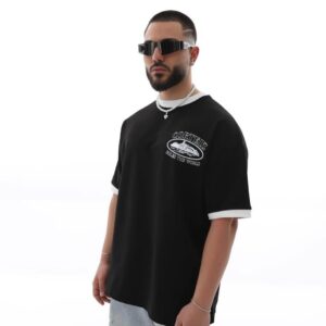 T shirt corteiz black oversize